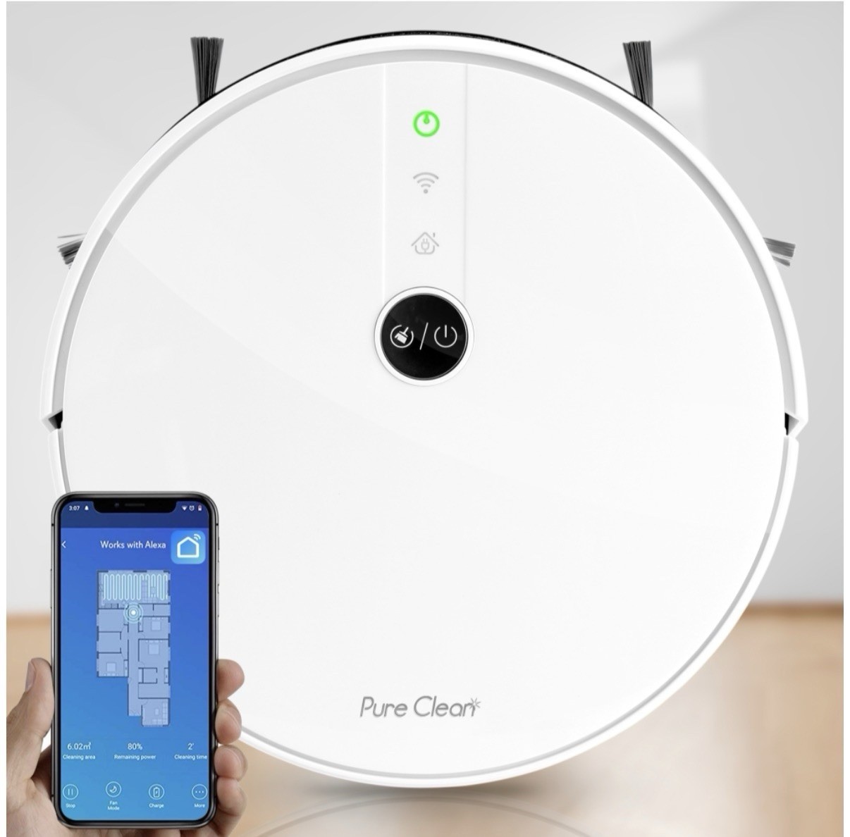 Smart Robot Vacuum – Digital Robot Cleaning Vacuum with WiFi App and Wireless