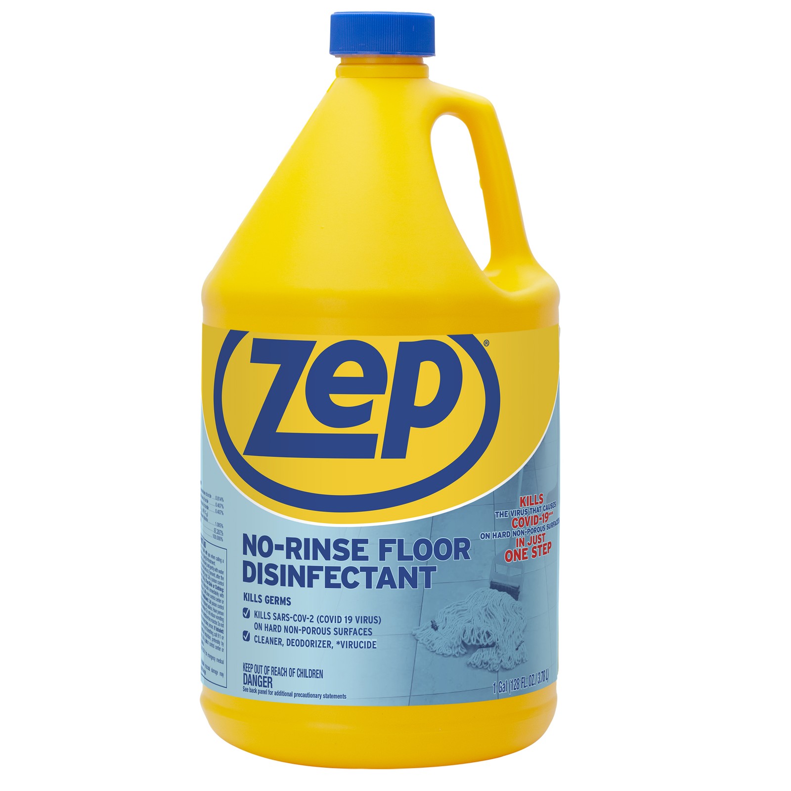 Zep No Rinse Floor Disinfectant – 1 Gallon (Case of 4) ZUNRS128