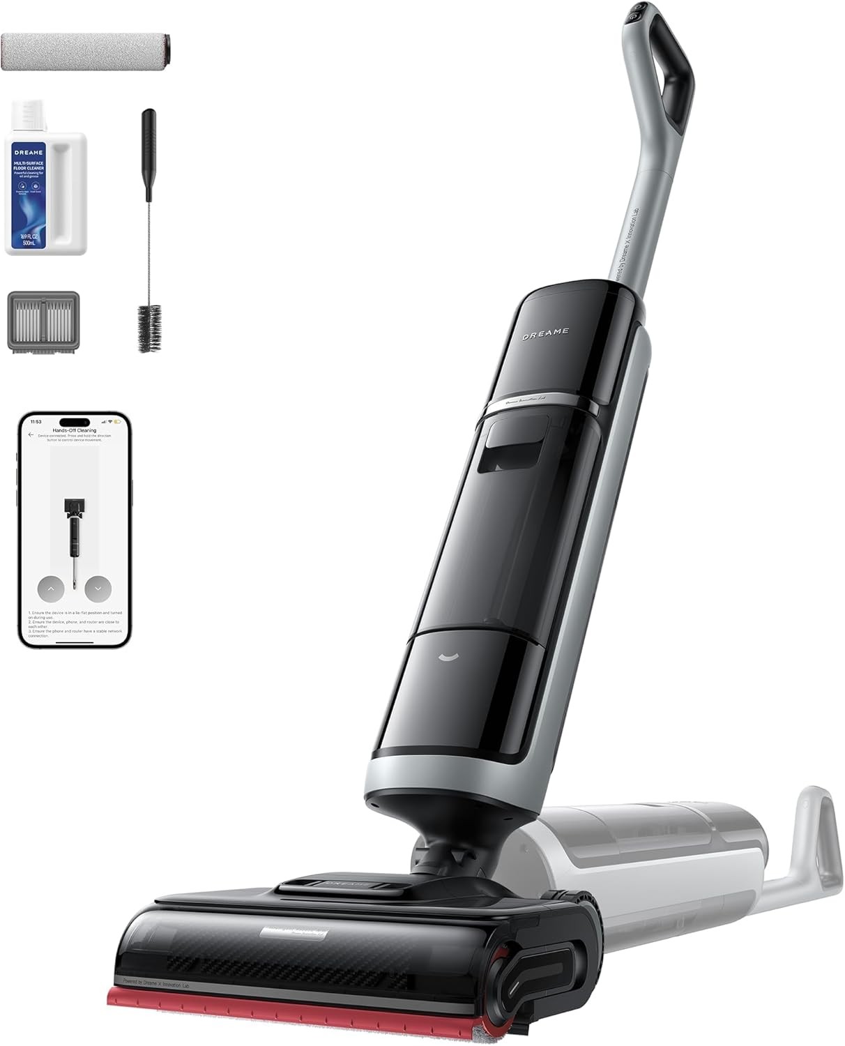 eBay Live｜DREAME H15 Pro Heat 185°F Steam Wash GapFree AI Robotic Arm｜New