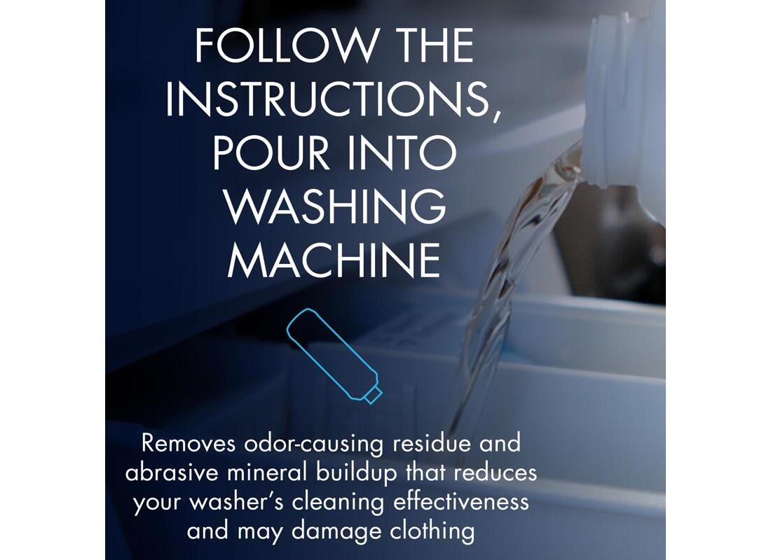 Washing Machine Cleaner and Deodorizer, 12 oz Bottle, Liquid, Floral Yellow