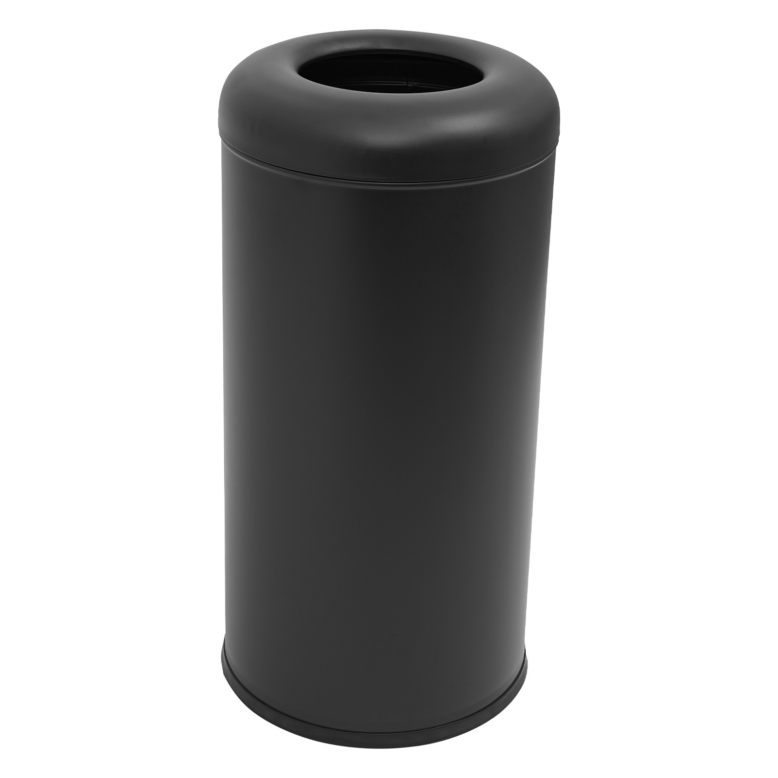 Cylindrical,Open-Top Rubbish Bin,Industrial Waste Container,Commercial Trash Can