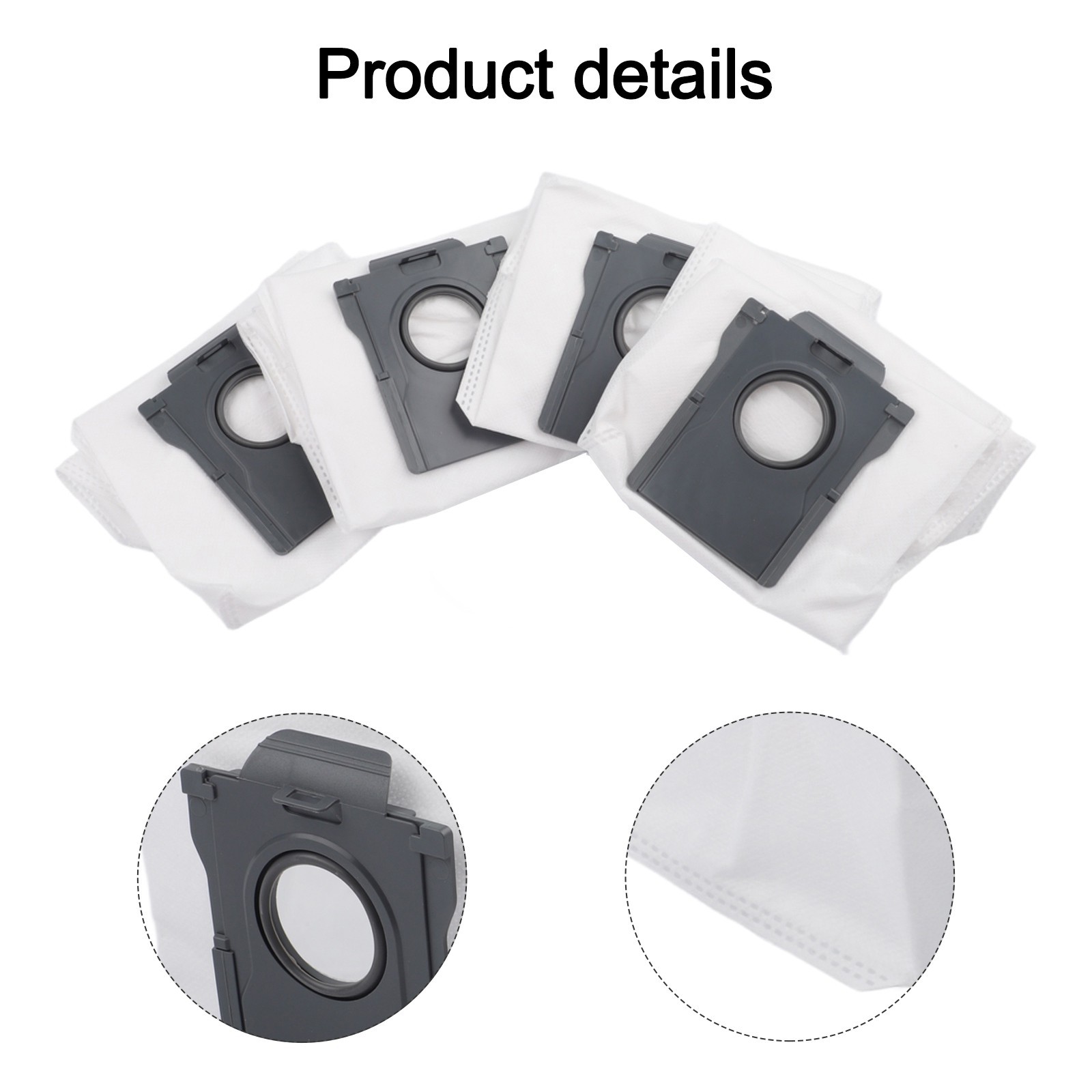 For DREAME D20 Plus Replacement Dust Bag 3.5L Capacity for Auto Empty Station
