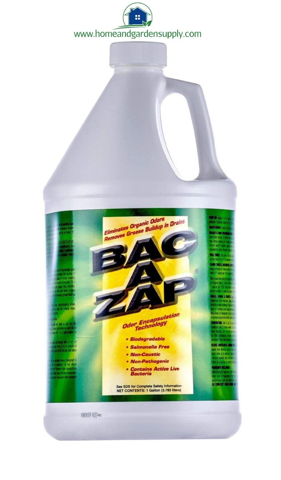 Bac-A-Zap Deodorizing Degreasing Organic Matter Cleaner 128 fl oz by Nisus