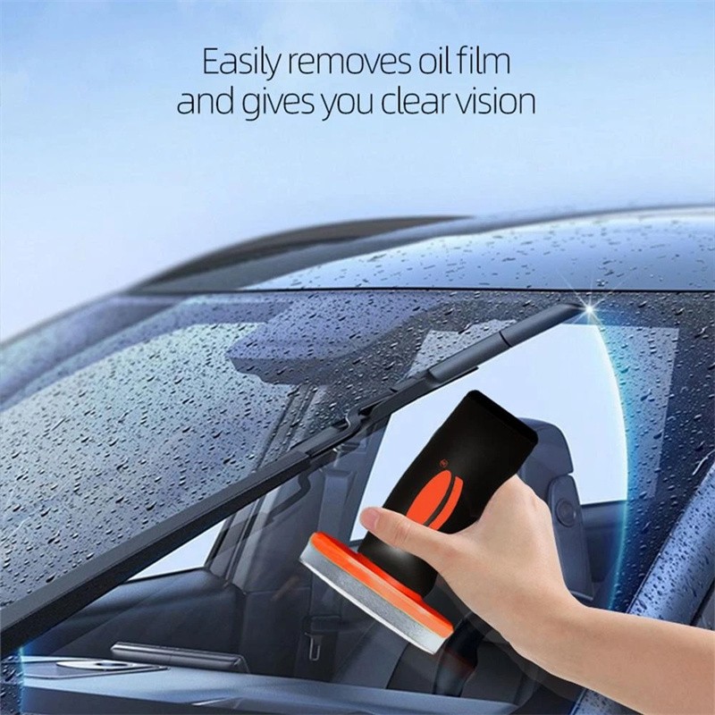 Automotive Oil Film Cleaner Car Windshield Oil Film Remover w/ Brush Head