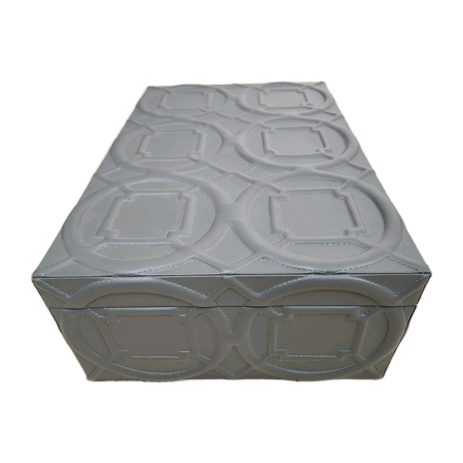 Global Views Large Gray Storage Box for Shoes, Clothing – 19.5″ x 13.5″ x 6.75″