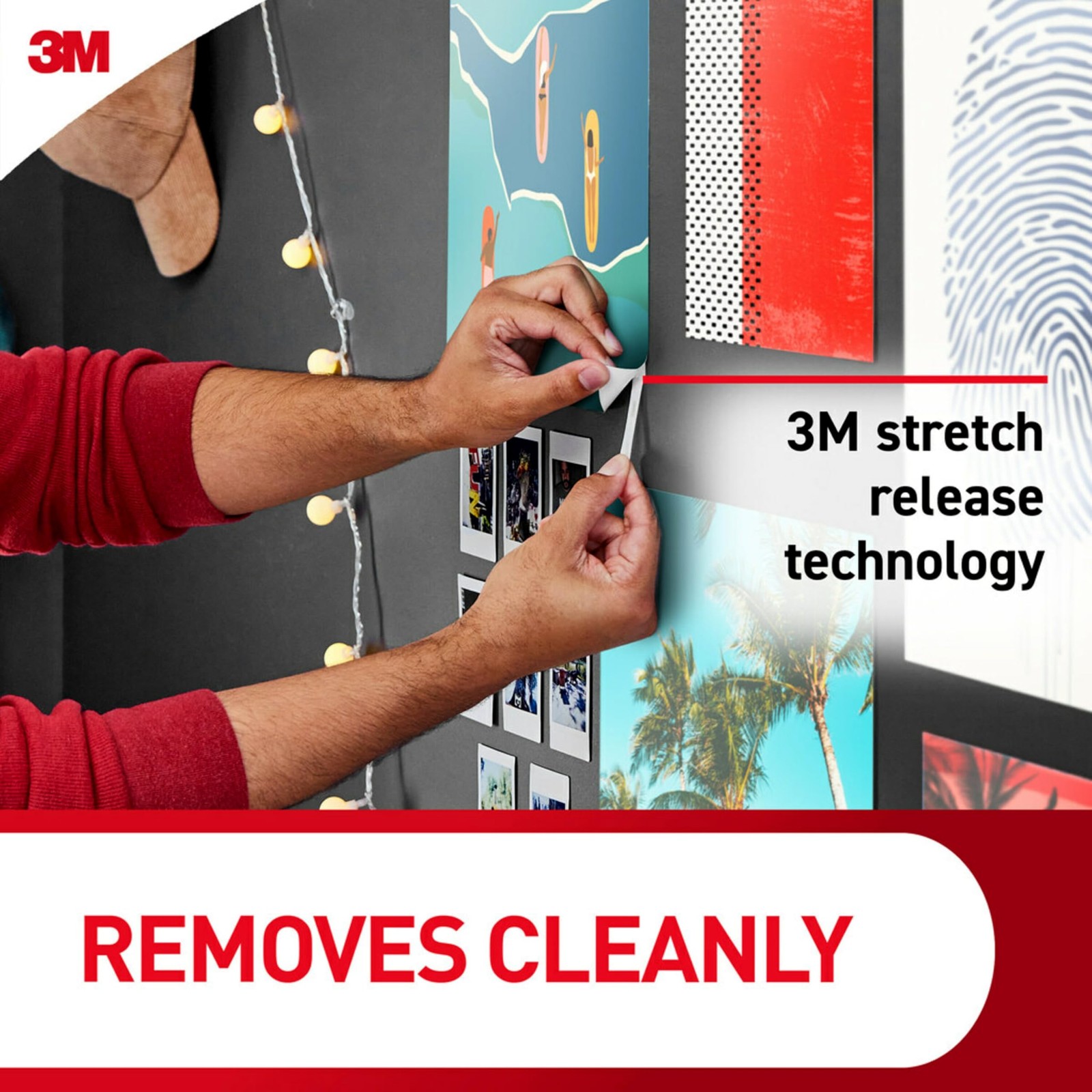 Poster Strips Value Pack, 60 Strips Damage-Free Poster Hangers, No Tools Requ…