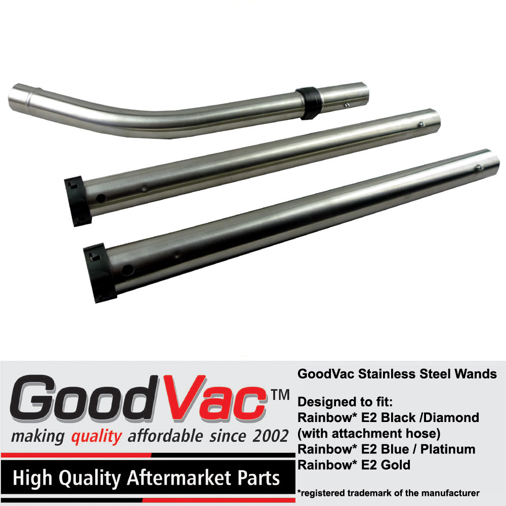 GOODVAC Stainless Steel Attachment Wand Set to fit Rainbow Vacuum E E2 D4 SE