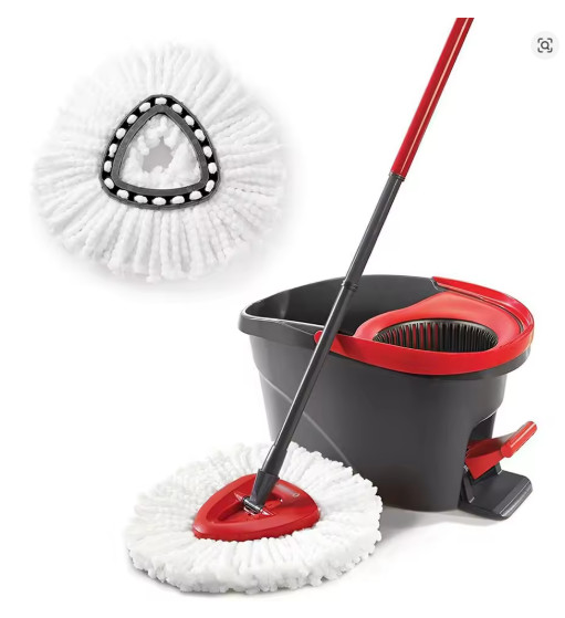 Easy Wring Clean Floor Mop Turbo Microfibre 2in1 Replacement Mop Head Refill Hom
