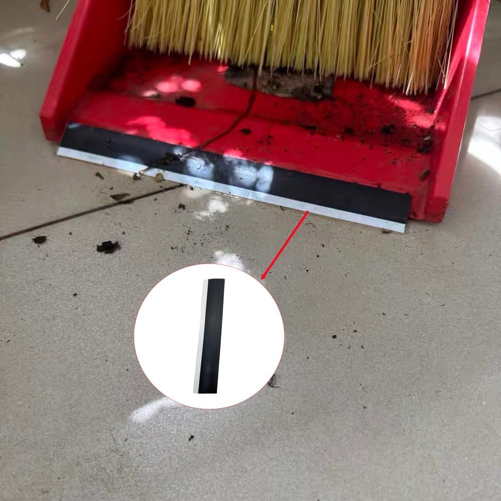 6 Pcs Dustpan Edge Replacement 26cm Garbage Shovel Rubber Lip Strip Dustpan