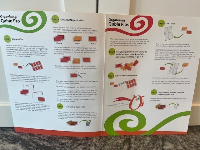 Qubie Coupon Organizing System (Large, medium and small sizes with carry bag)