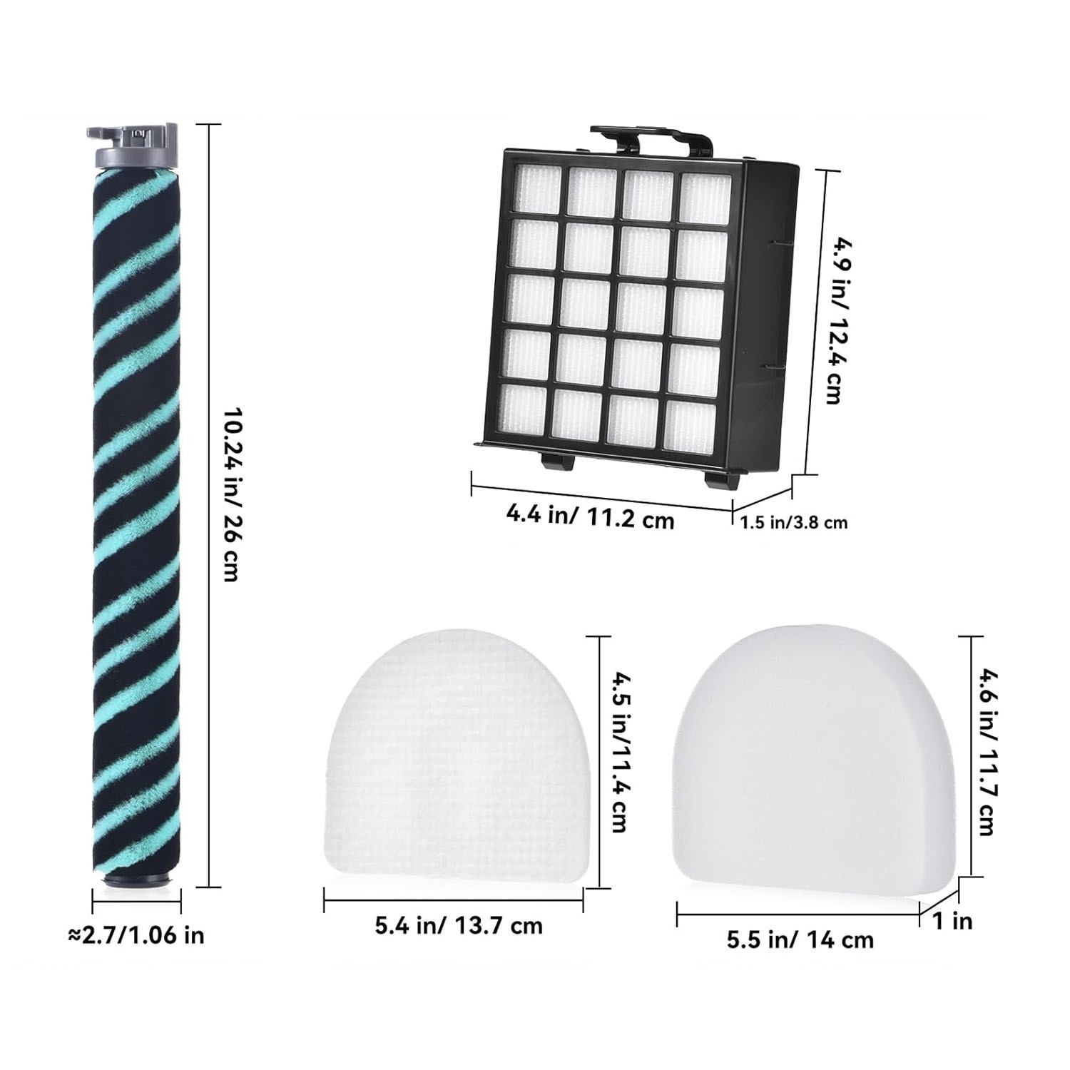 AZ4002 Roller Brush Filter Part kit for Shark Powerdetect Upright Vacuum