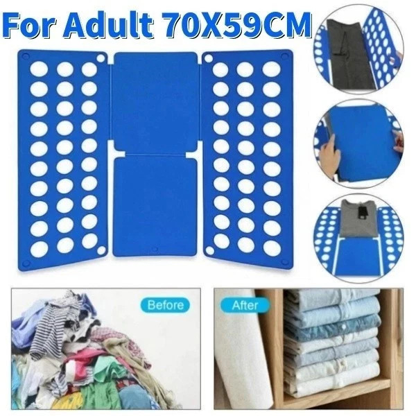 Adjustable T-Shirt Clothes Fast Folder Folding Board Laundry For Adult Organizer