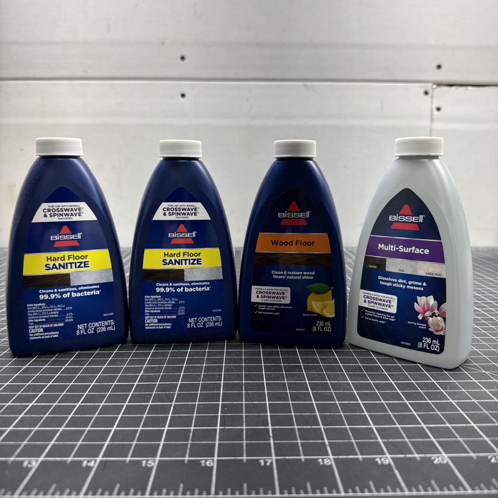 Bissell Cleaner Multi-Surface Wood Floor Set 236mL 8 Fl Oz x4 B3