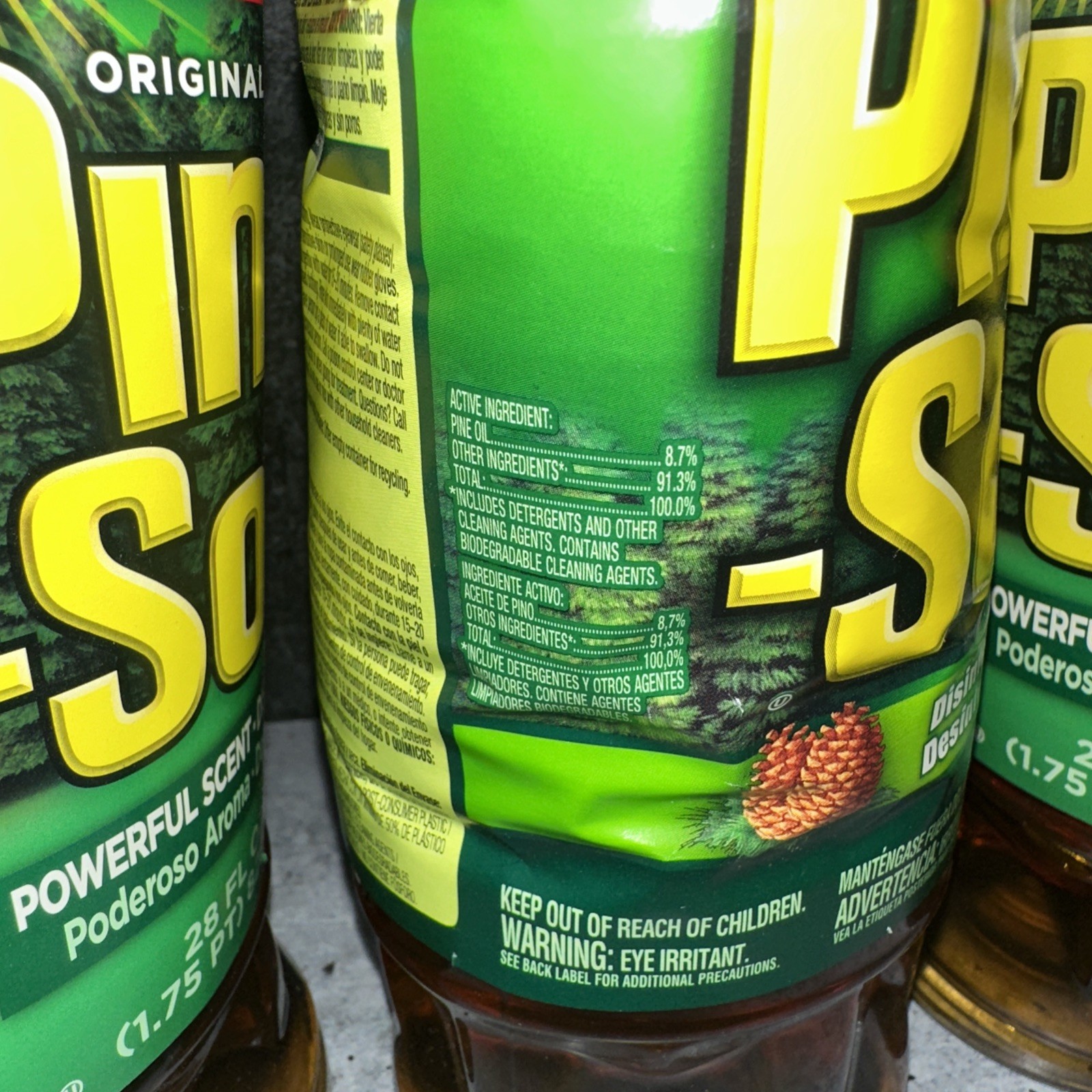 3 Lot Pine Sol Original Formula With Pine Oil Multi Surface Cleaner 28oz