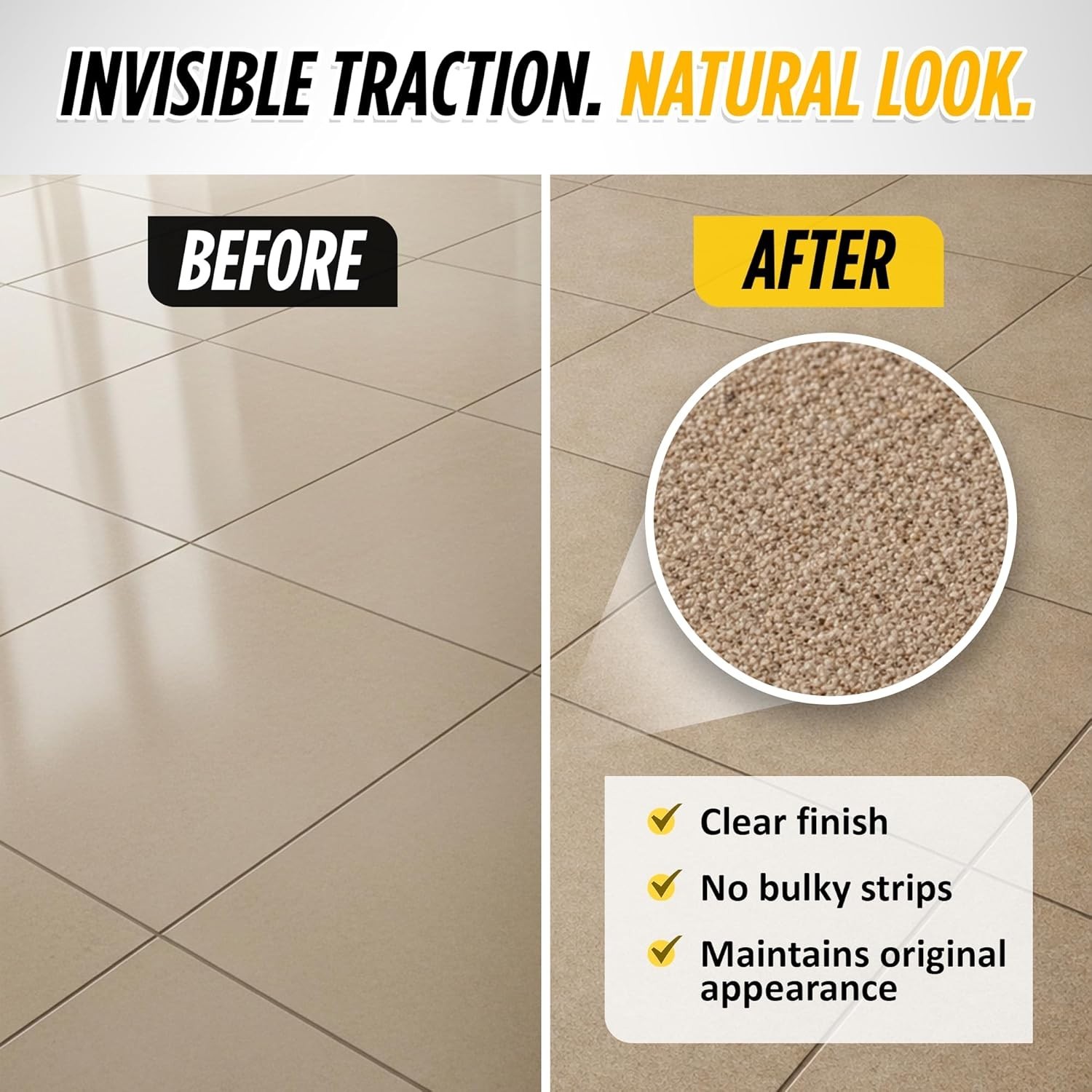 StayPut Anti-Slip Spray Clear Invisible Traction Tile Shower Pool 80-120sqft