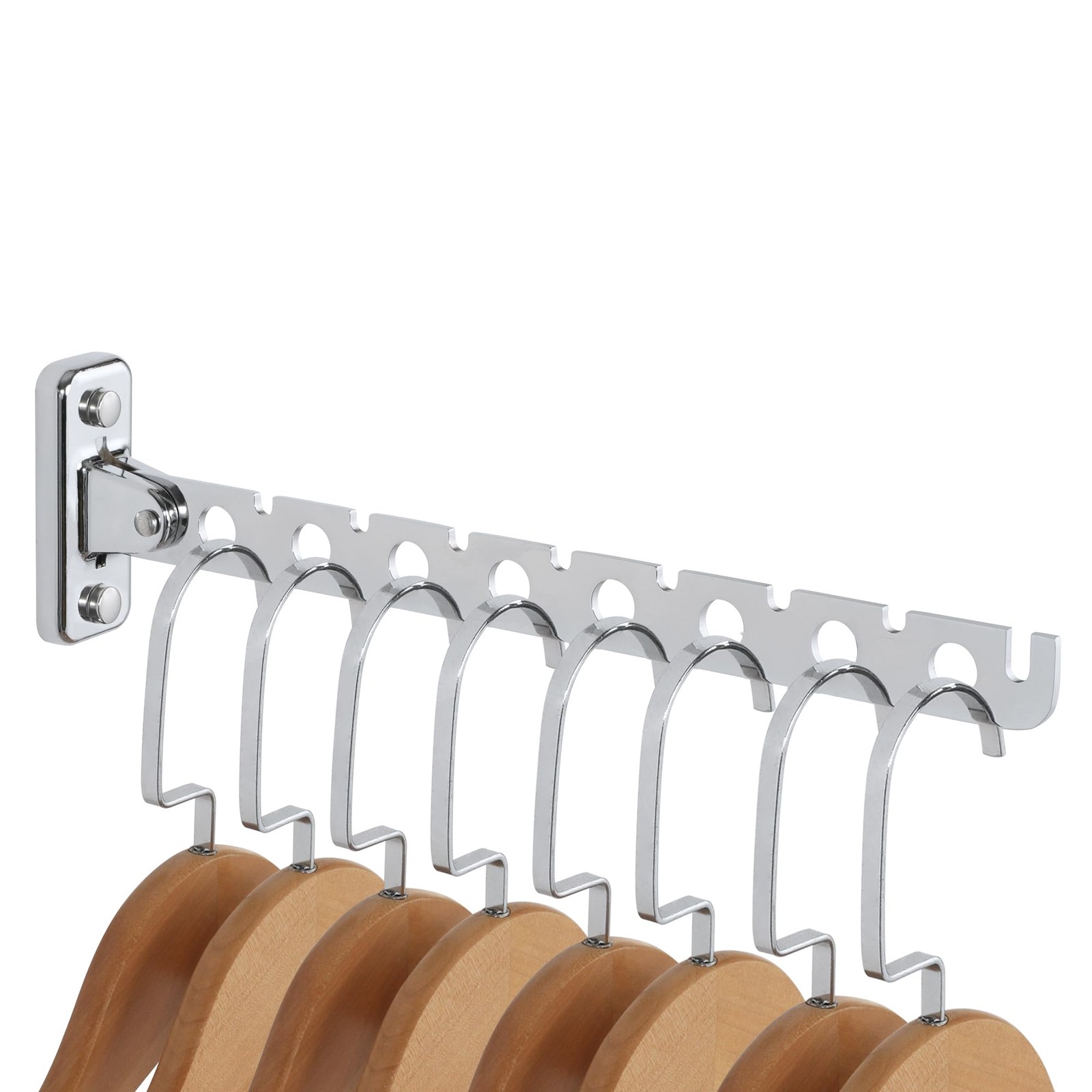 folding Clothes Hanger Rack Stainless Steel Wall Mounted Drying Rack Space Savin