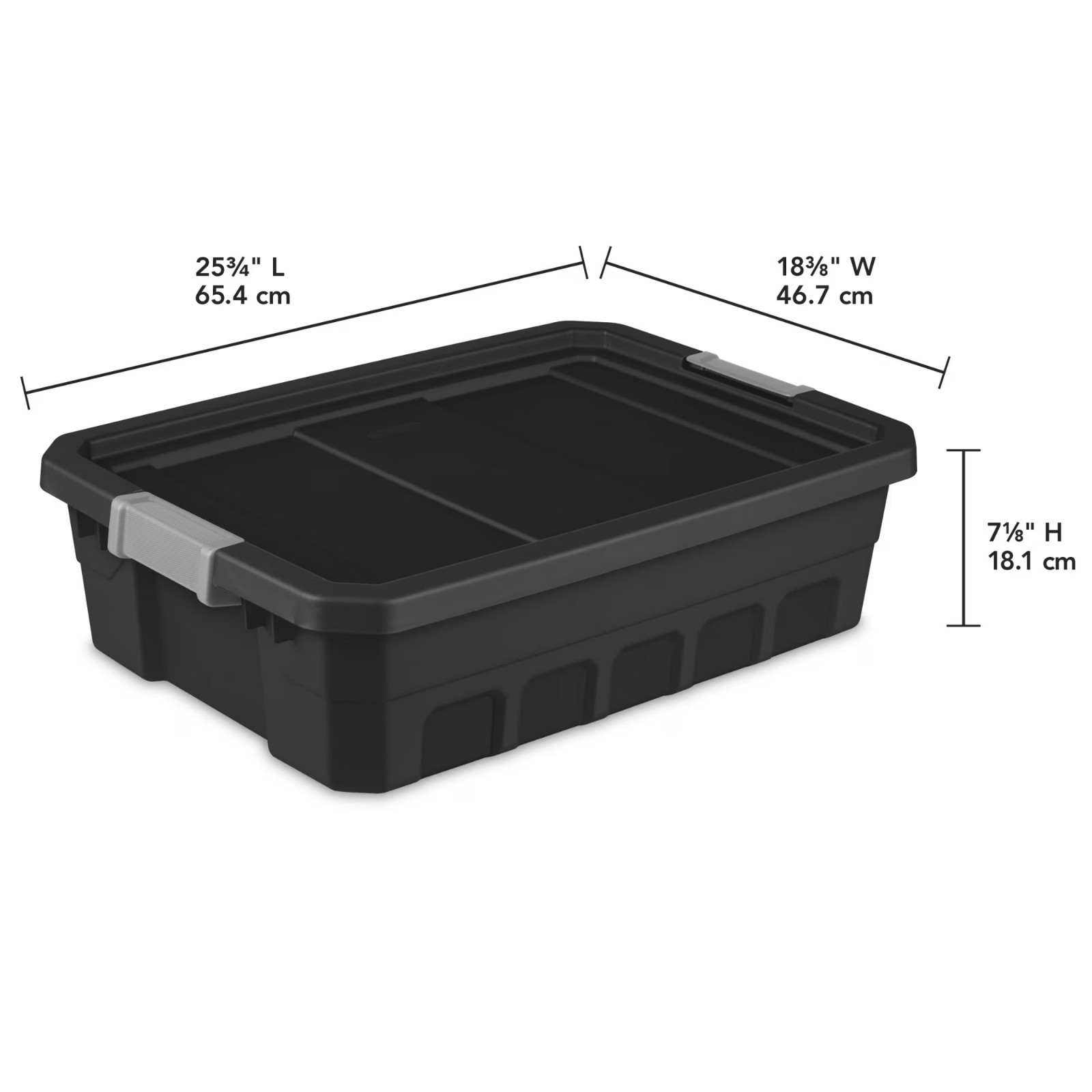 6 Pack Sterilite Stackable Storage Bin, 10 Gallon Durable Plastic Storage Tote