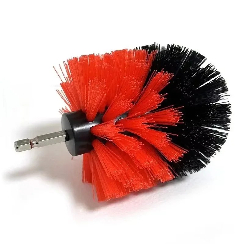 3.5Inch Electric Scrubber Brush Drill Brush Plastic Round Cleaning Brush For Car
