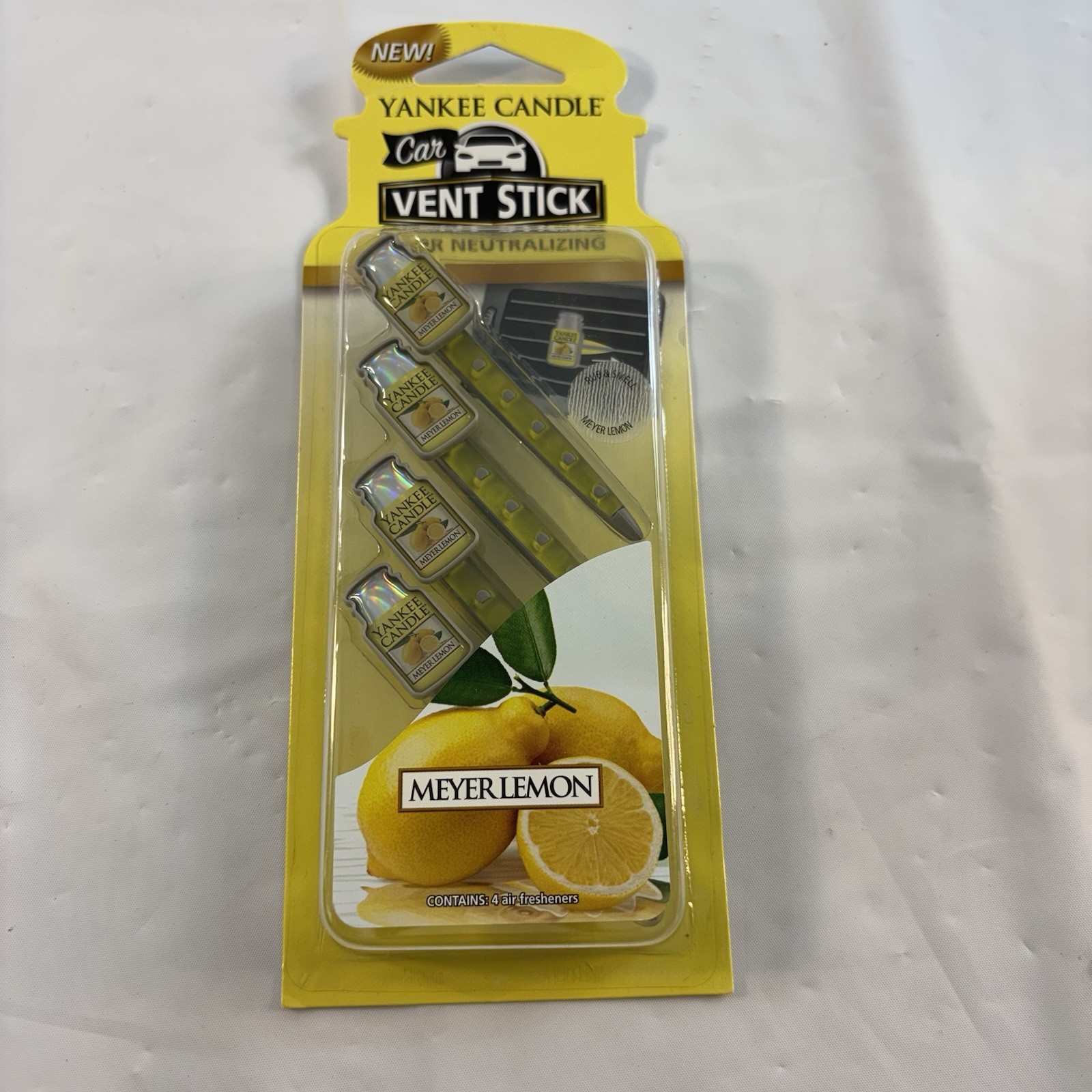RARE MEYER LEMON YANKEE CANDLE VENT STICKS! ONLY 2 OTHERS ON EBAY!