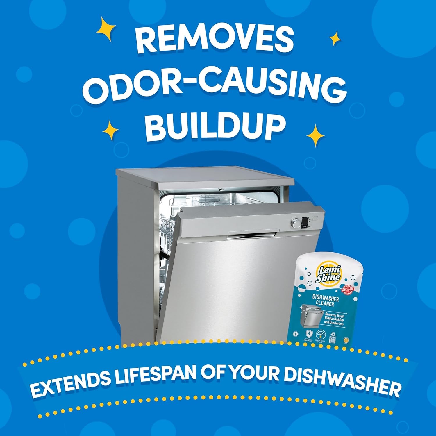 Natural Dishwasher Cleaner – Dishwasher Cleaner and Deodorizer Powered by Citric
