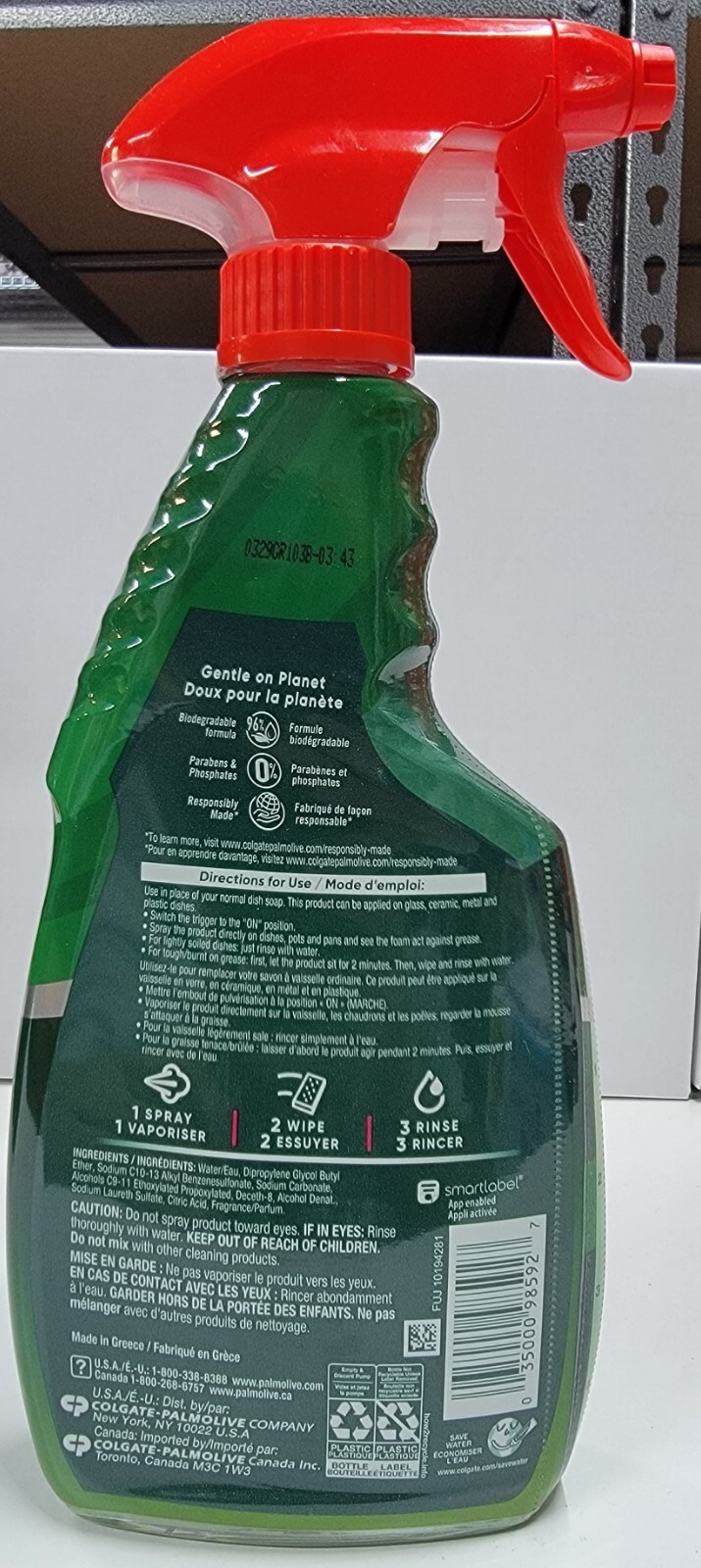 Palmolive Ultra Spray Away Dish Soap Spray, 16.9 Ounce, 6 Pack- Free Shipping