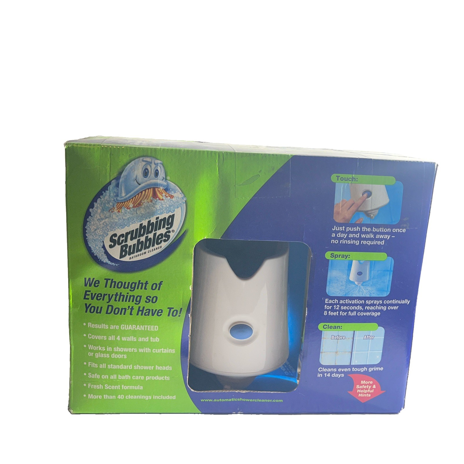 Scrubbing Bubbles 609271 Automatic Shower Cleaner Starter Kit NIB