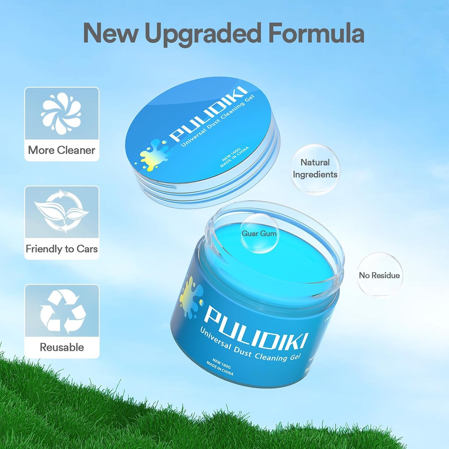 PULIDIKI Car Cleaning Gel Car Clean Putty, Universal Car Interior Cleaner | Perf