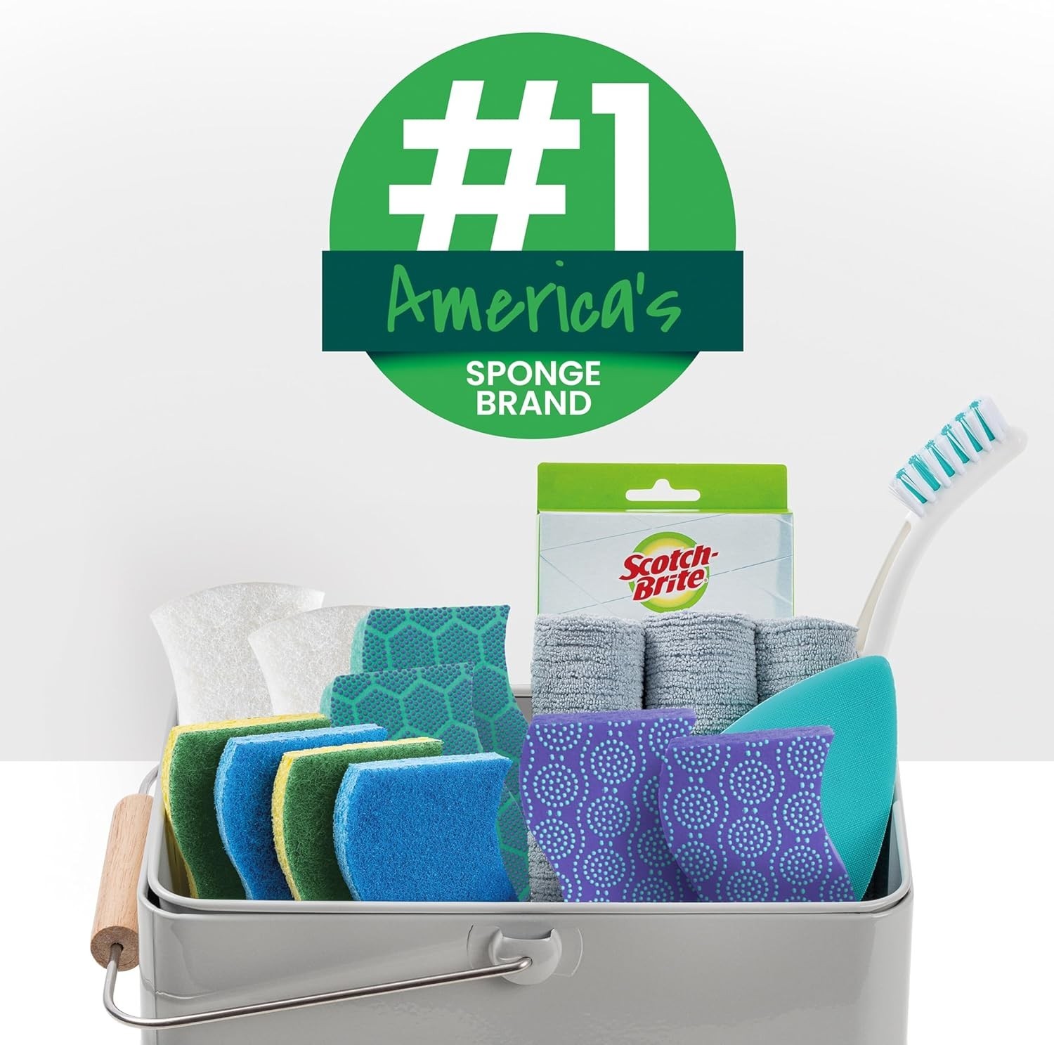 Zero Scratch Scrub Sponges, 3 or 6 Kitchen Sponges for Washing Dishes…