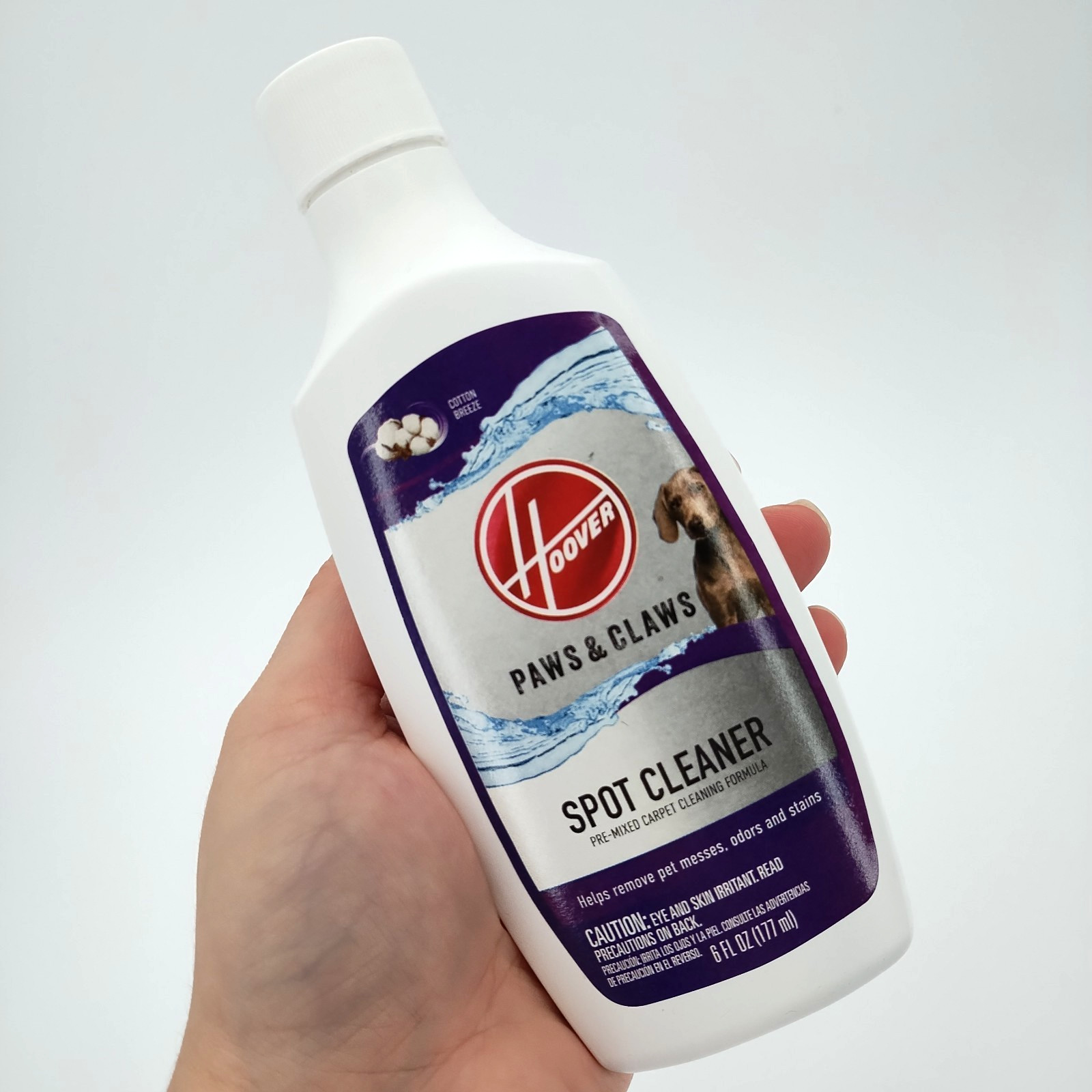 Hoover Paws & Claws Spot Cleaner Carpet Cleaning Formula 6 oz Bottle
