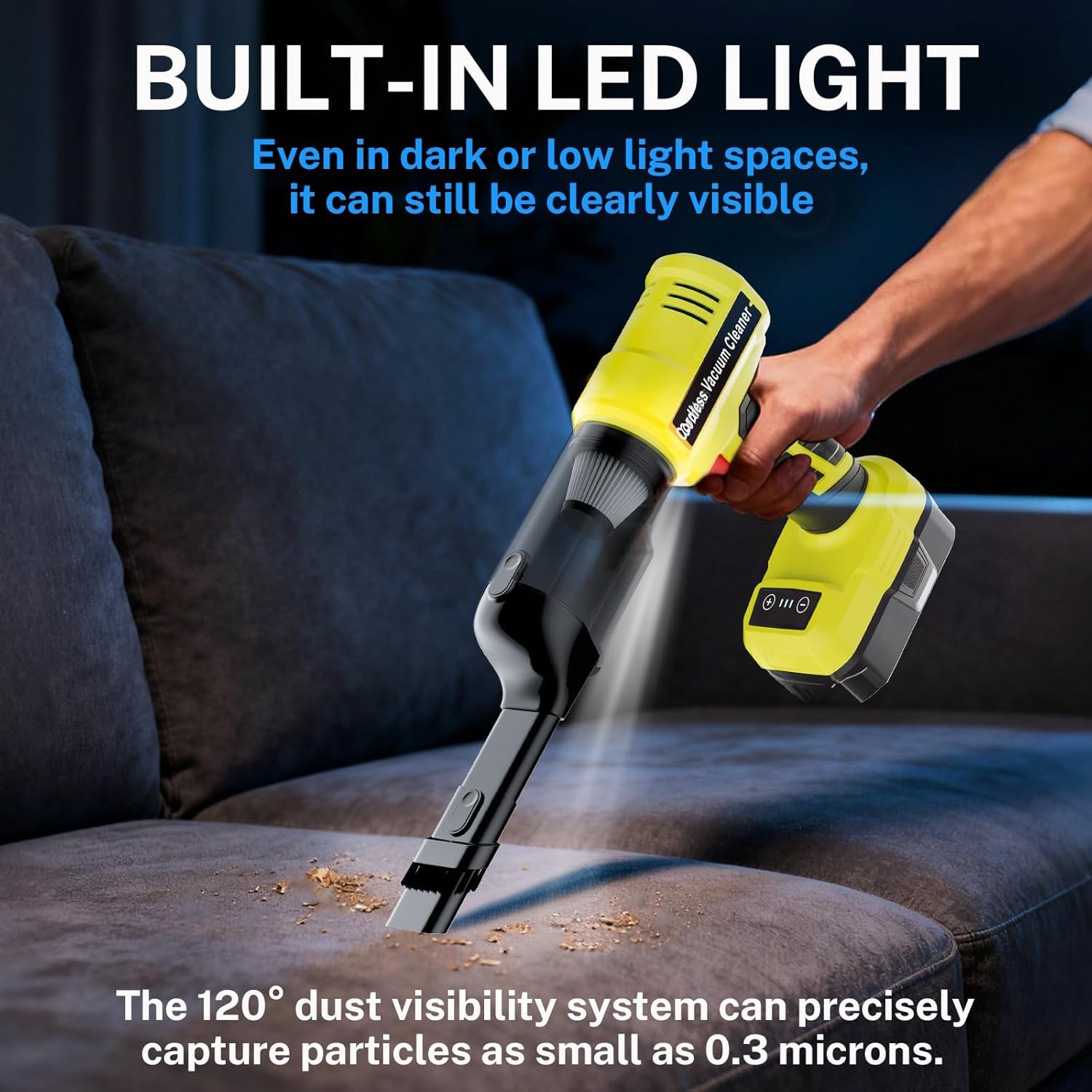 Handheld Vacuum for Ryobi 18V Battery 240W Car Vacuum with Brushless Motor