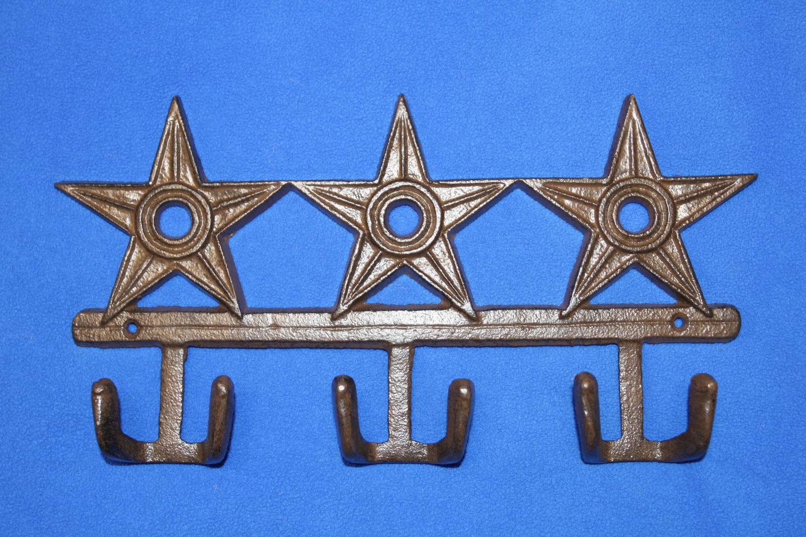 1-WESTERN STAR WALL HOOK,3 Double Hooks,Western Decor,Hanging Storage,Gifts,W-72