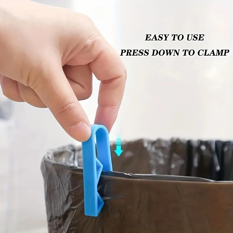 10PCS Trash Bag Clips Non Slip Garbage Bag Holder Kitchen Organizer Clips Set