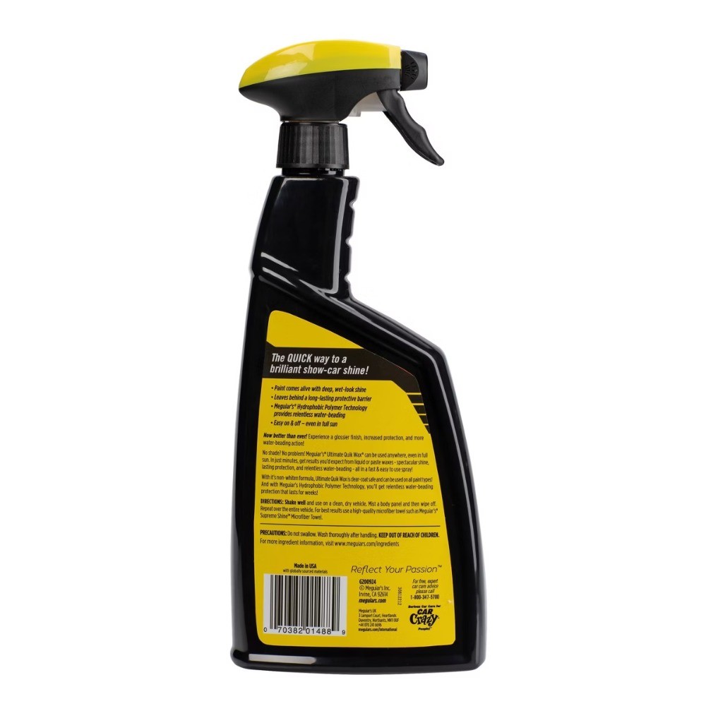 Ultimate Quick Car Wax Spray, 24oz, UV Protection, Anti-Fade