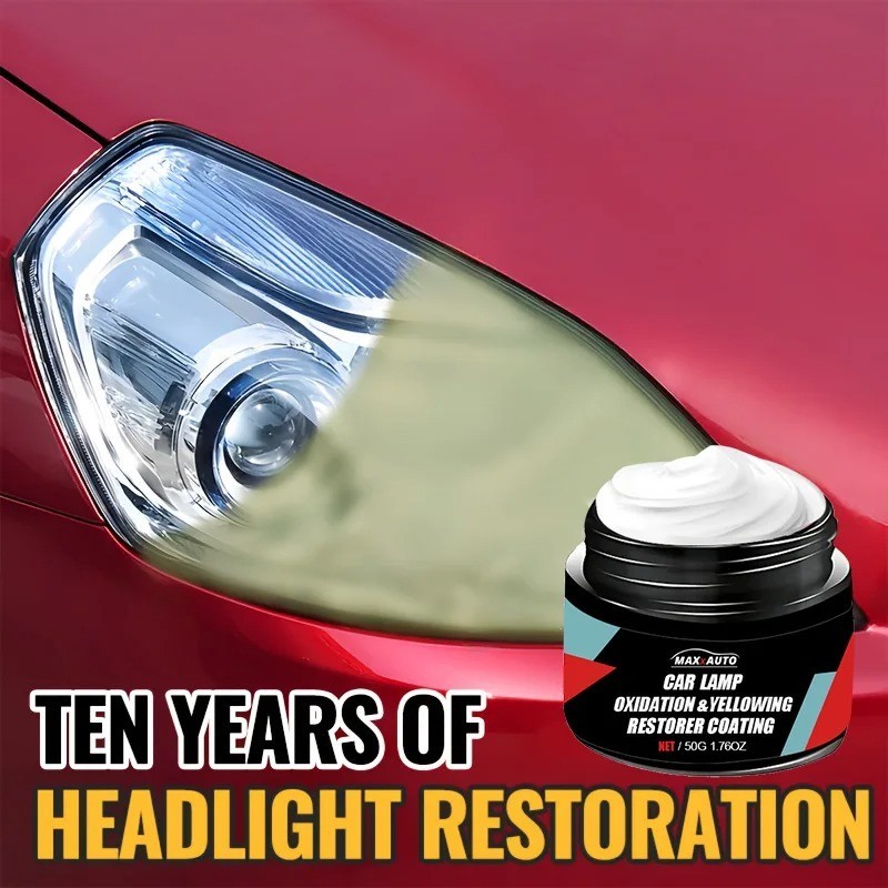 Car Headlight Restoration Polishing Kit – Scratch Remover & Oxidation Cleaner