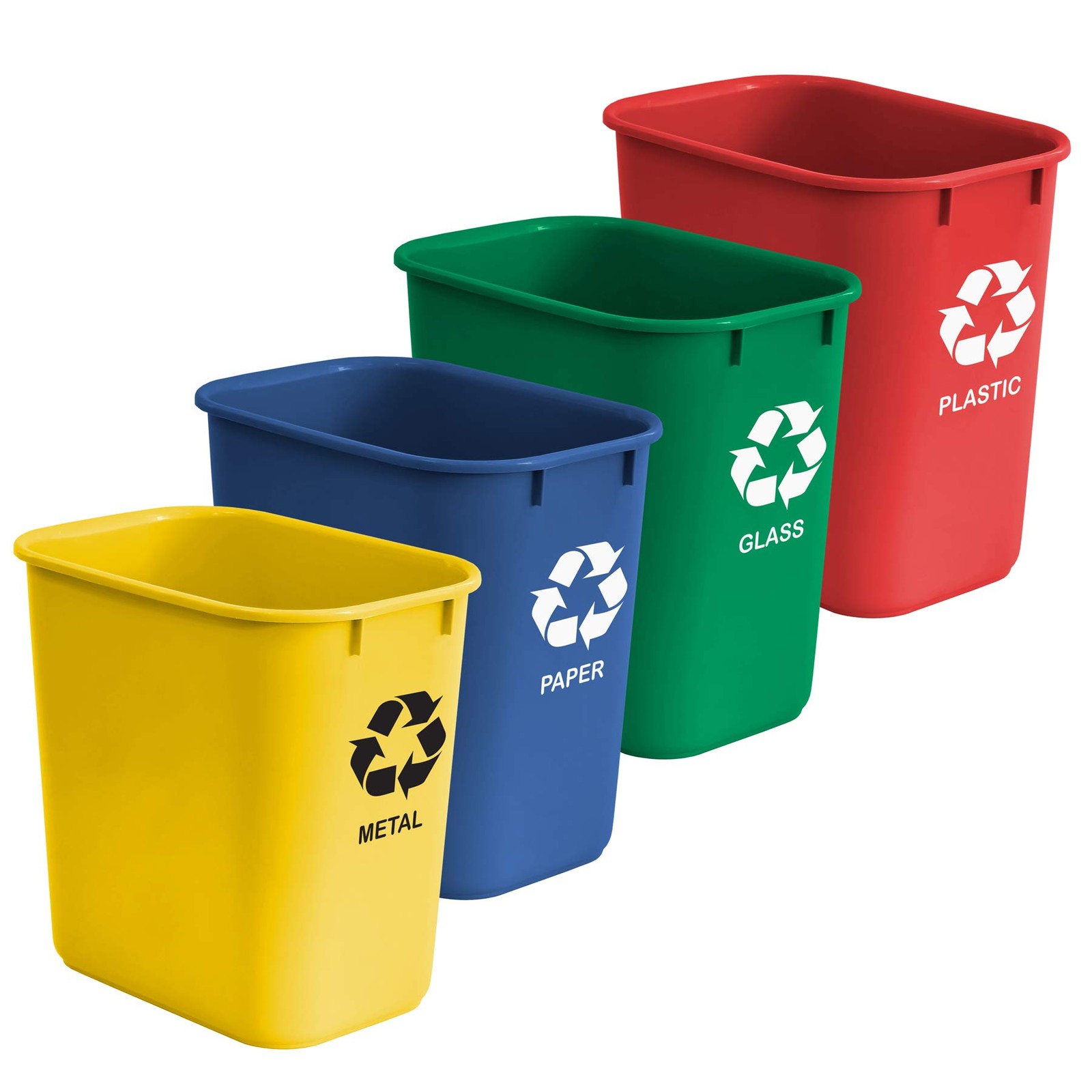 Acrimet Wastebasket Bin For Recycling 6.75 Gallon/ 27 Quart/ 25.552 Liter Made