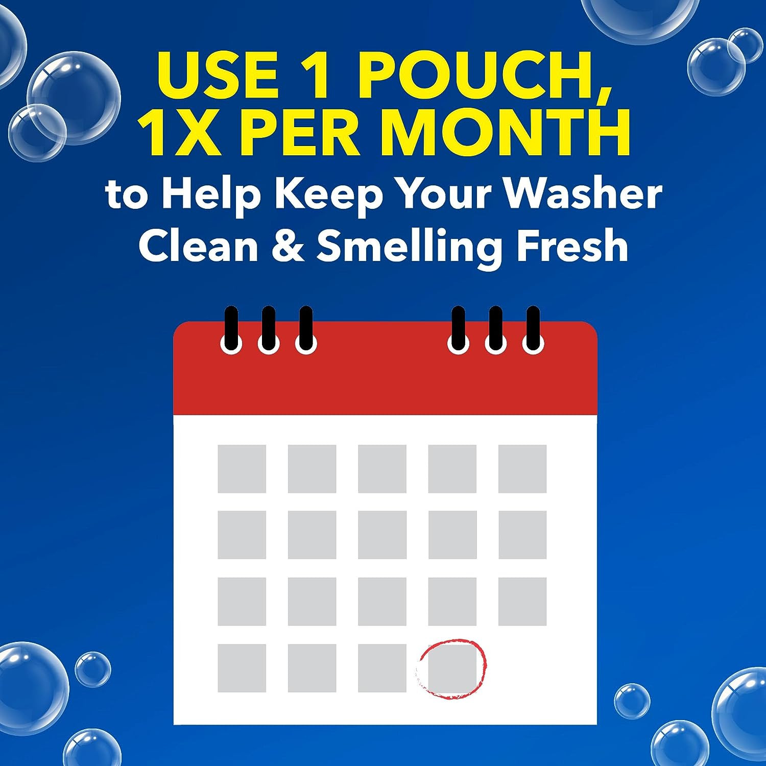 Washing Machine Cleaner with Odor Blasters, 4 Count