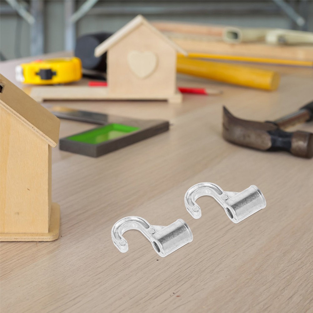 Pot Hooks Silver for Homeowners Space Saving 4Pcs 1.97X1.77X0.75In