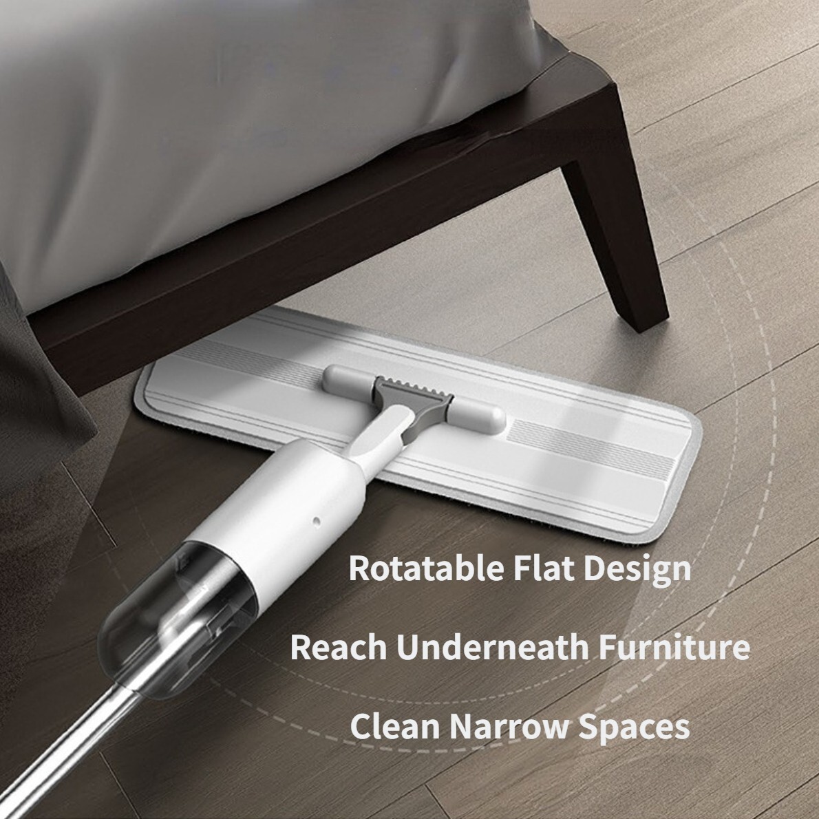 1/2Set Spray Mops for Floor Cleaning with 5 Washable Pads,Wet Dry Microfiber Mop