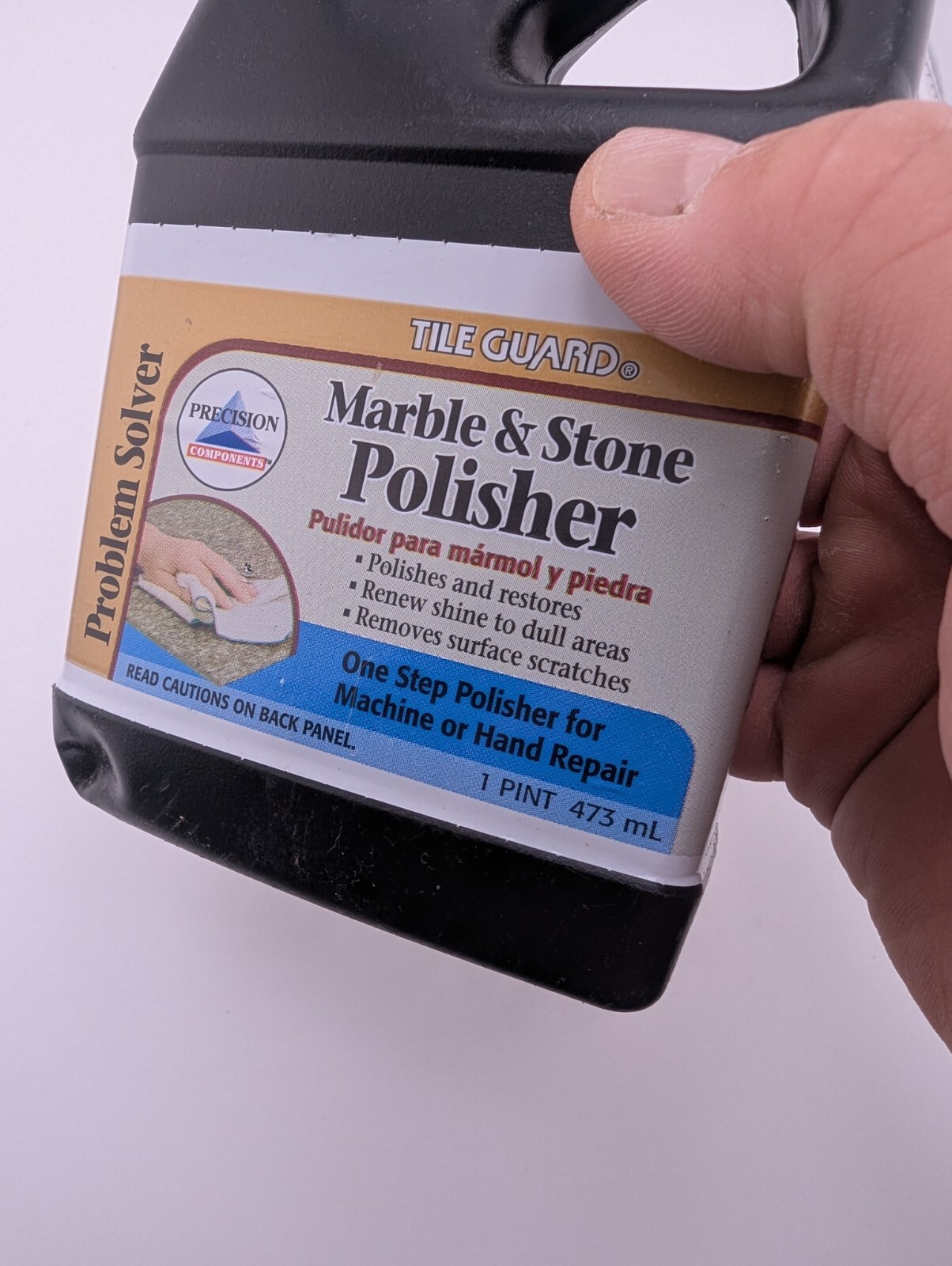 Opened, Full Homax Tile Guard Marble & Stone Polisher 1 Pint (473ml)