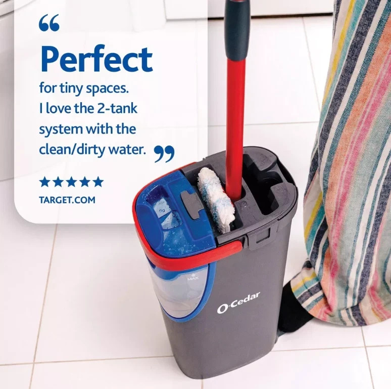 O-Cedar H2prO Microfiber Flat Mop System