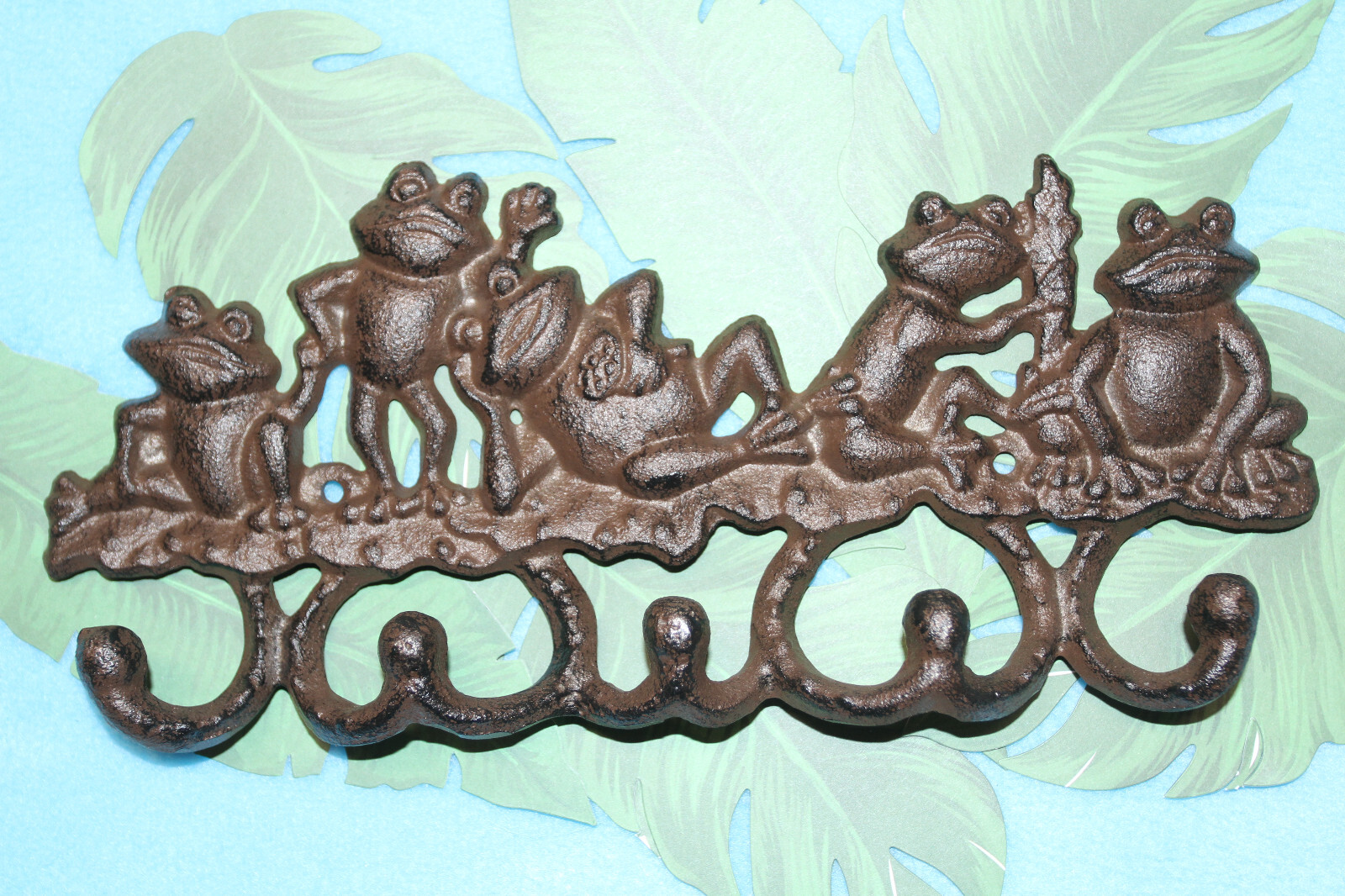 FROG WALL HOOKS, Frog Decor, Decorative Wall Hooks, Garden Hooks H-132B