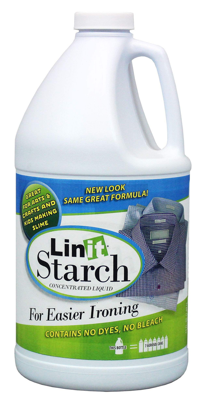 Linit Starch Crisp Classic Finish (64 Oz.) – 4 Pound (Pack of 1), White