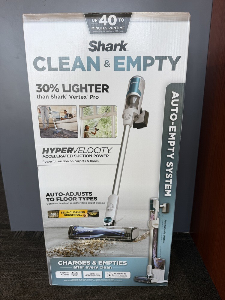 SHARK Clean & Empty Cordless Stick Vacuum, Carpet and Hardfloors – BU3521