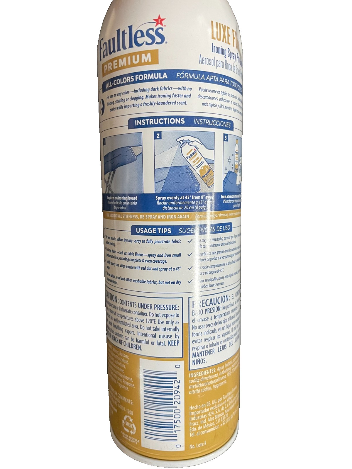 Faultless Brands Premium Luxe Finish Ironing Spray, 20 oz (4 pack)