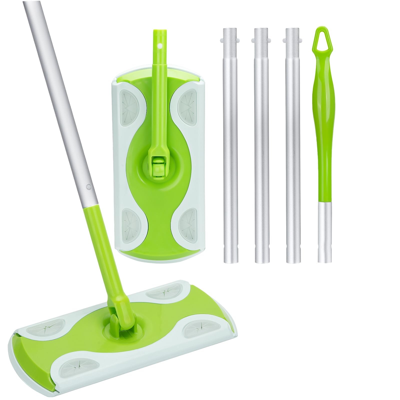 Mop Handle with Swiffer, Green Extra Long Detachable Mop Handle for Swiffer D…