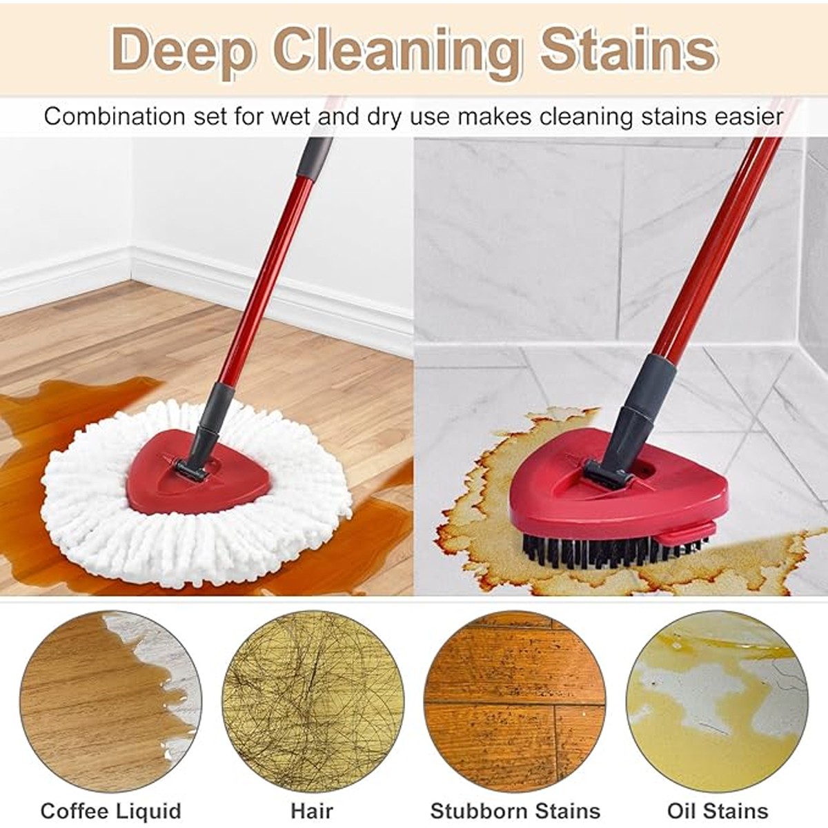 360° Rotating Replacement Mop Base Parts Refill Head Disc For O-Cedar Easy Wring