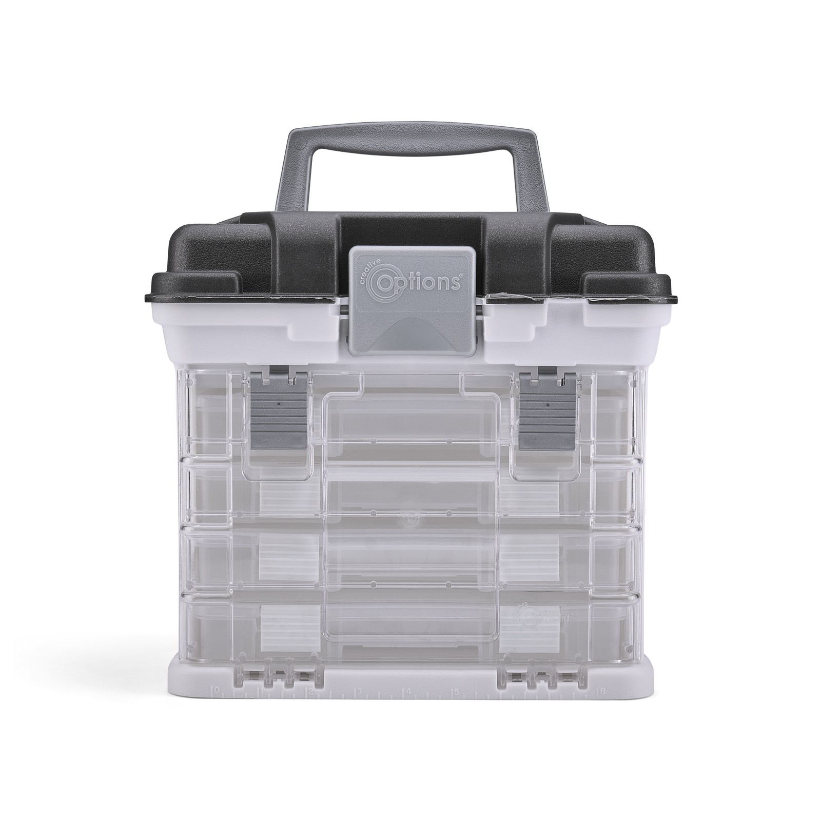 White & Gray Small Rack Storage System, 1 Each, Size: 11 x 10 x 7.25 in