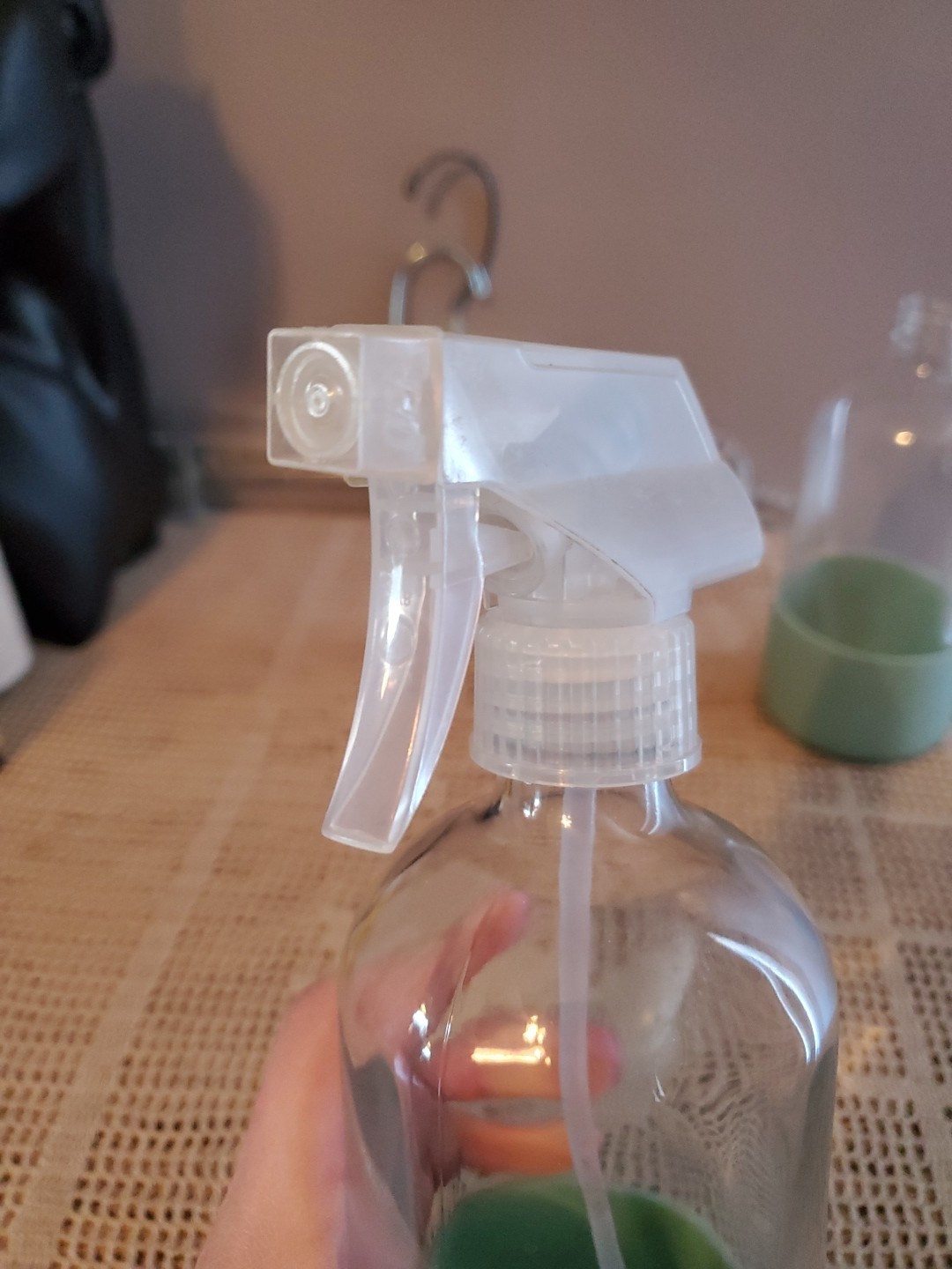 Grove Collaborative 16oz Glass Spray Bottle With Aqua Silicone Sleeve New Extra