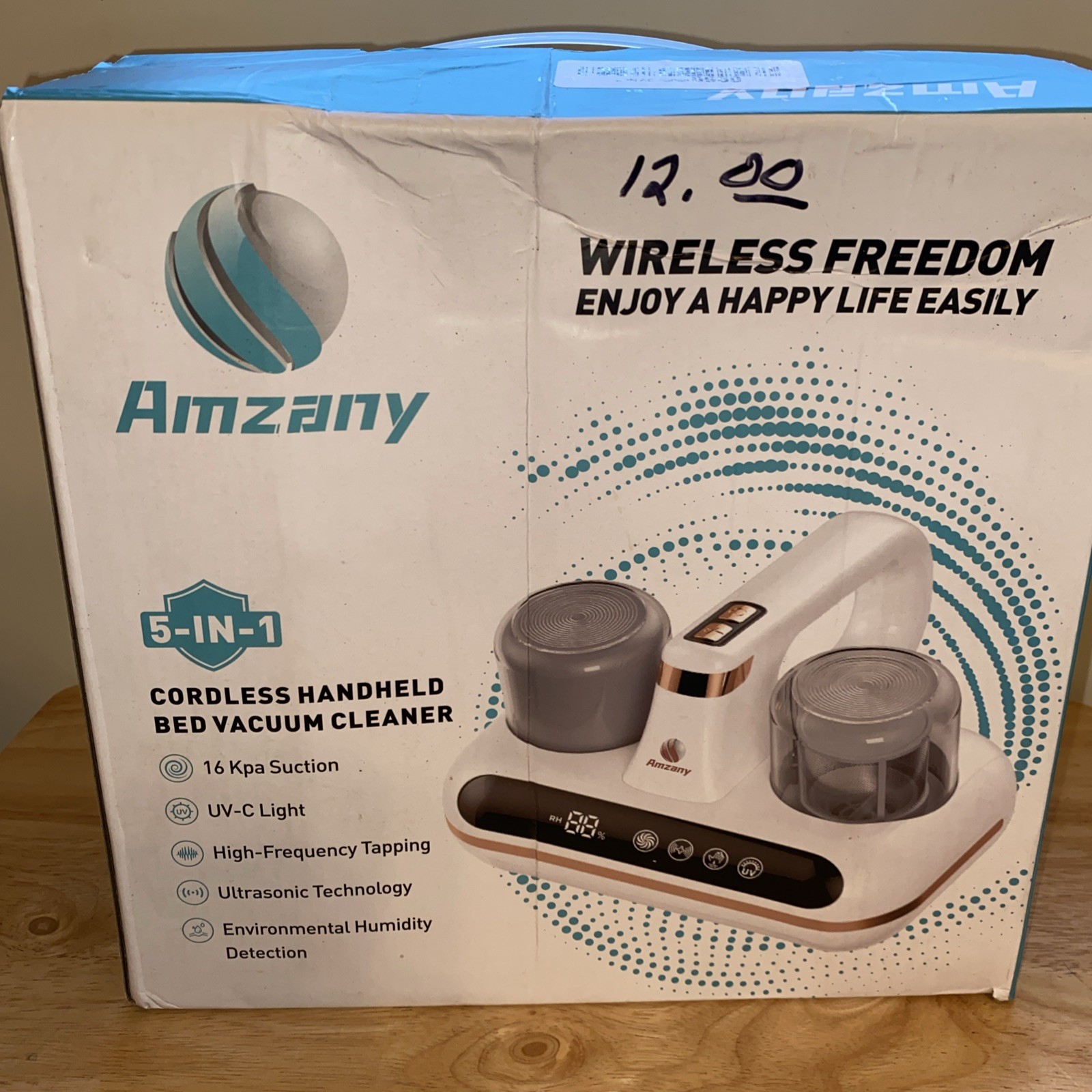 Mattress Vacuum Cleaner 5-in-1 Cordless Bed Vacuum Cleaner, UV-C Light