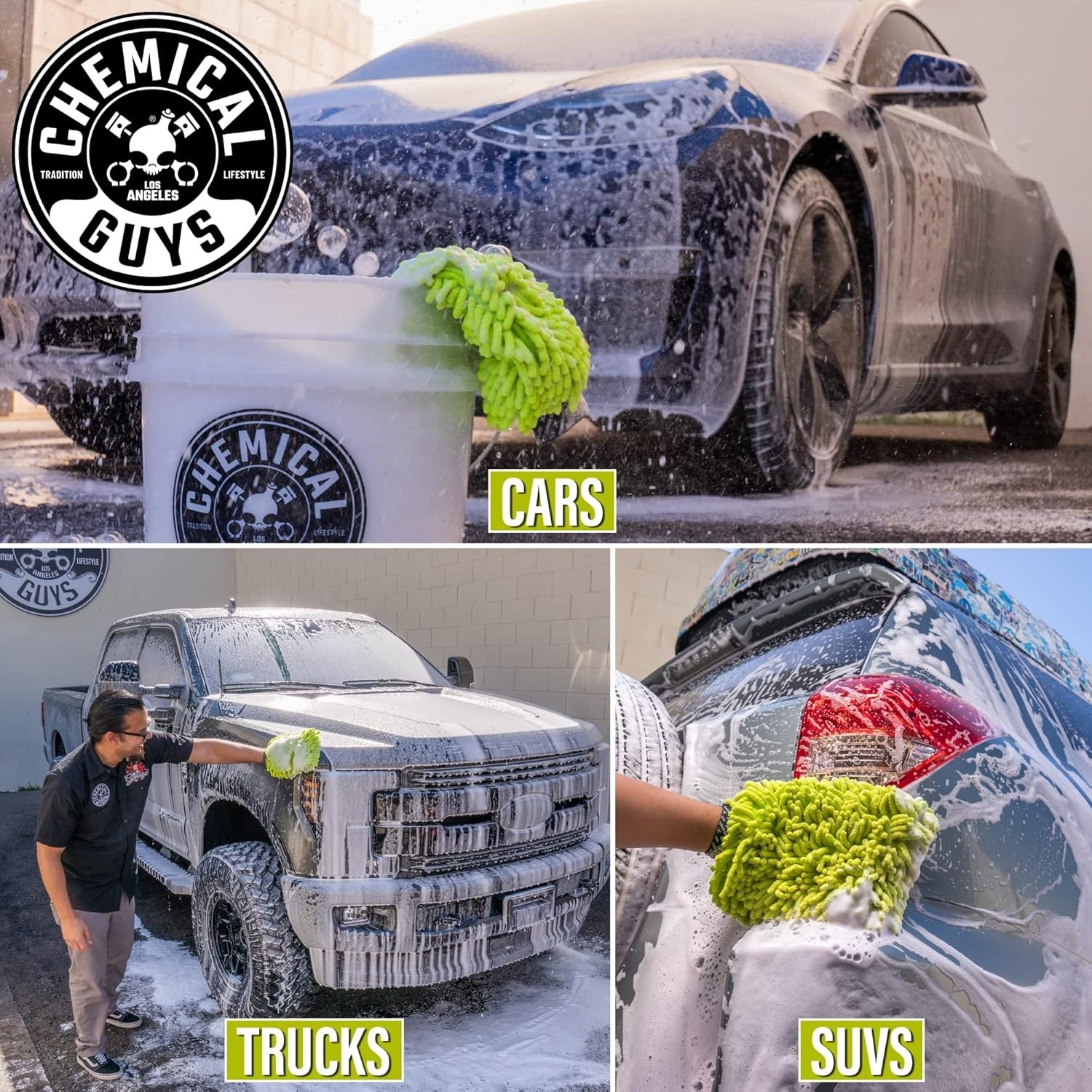 Chemical Guys MIC49302 Chenille Premium Scratch-Free Microfiber Car Wash Mitt
